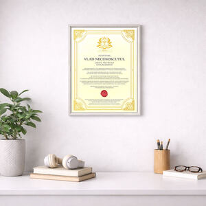 Certificat înrămat